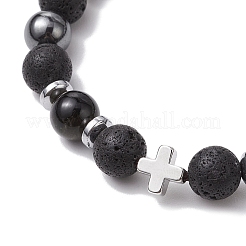 Gemstone Braided Bead Bracelets&nbsp;BJEW-JB11139-02