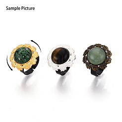 Adjustable Alloy & Iron Bezel Cup Ring Base with Rotatable Tray&nbsp;MAK-T012-01S