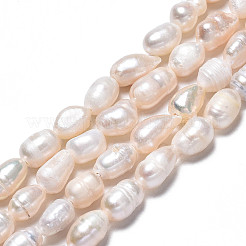 Natural Cultured Freshwater Pearl Beads Strands&nbsp;PEAR-N012-05F