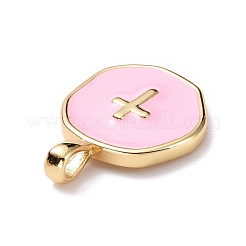 Brass Enamel Pendants&nbsp;KK-G417-01LG-10
