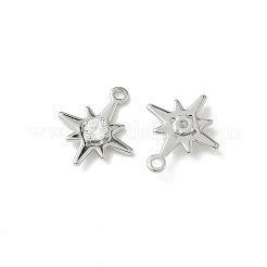 Brass Micro Pave Cubic Zirconia Pendants&nbsp;KK-Z136-43B-P