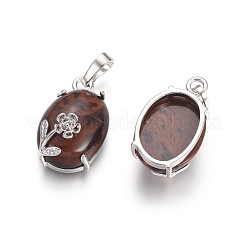 Natural & Synthetic Mixed Gemstone Pendants&nbsp;G-L512-I