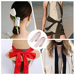 Long Polyester Silk Scarf for Women Girls&nbsp;AJEW-WH20042-77B