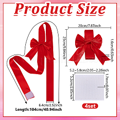Satin Bowknot Christmas Decoration&nbsp;FIND-WH0816-082