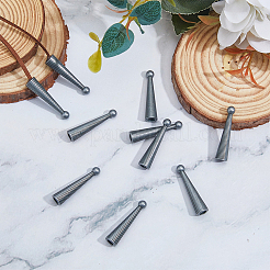 10Pcs Alloy Cord Ends&nbsp;FIND-FH0009-40AS