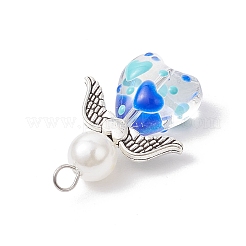 Glass Enamel Beads Pendants&nbsp;PALLOY-JF04137-02