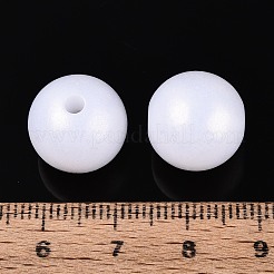 Rubberized Style Rainbow Opaque Acrylic Beads&nbsp;MACR-T010-14mm-08-01