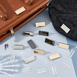 21 Bags Alloy Blank Rectangle Label Tags&nbsp;FIND-FH0017-72E
