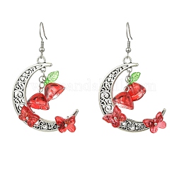 Glass & Acrylic Dangle Earrings&nbsp;EJEW-JE07182
