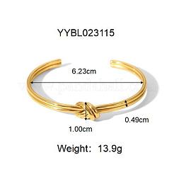 Knot 304 Stainless Steel Cuff Bangles for Women&nbsp;TU4050-4