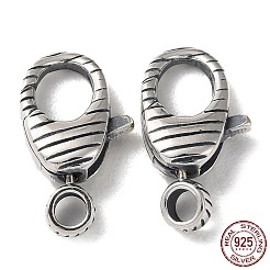 925 Thailand Sterling Silver Lobster Claw Clasps&nbsp;STER-D003-35AS