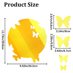 Acrylic Mirror Wall Stickers&nbsp;OACR-WH0032-05A