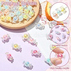 Baking Paint Transparent Acrylic Beads&nbsp;MACR-CJC0004-36