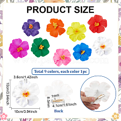 9Pcs 9 Colors Flower EVA Alligator Hair Accessories&nbsp;PHAR-PH0001-25