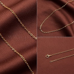 Brass Cable Chains Necklace Making&nbsp;MAK-PH0002-08