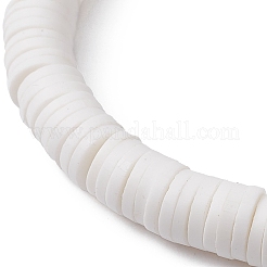 Polymer Clay Heishi Surfer Stretch Bracelet&nbsp;BJEW-JB09642-01