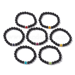 7Pcs Chakra Gemstone Stretch Bracelets Sets&nbsp;BJEW-JB11023