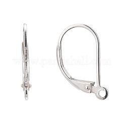 925 Sterling Silver Leverback Earring Findings&nbsp;X-STER-G027-22S