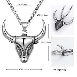 Vintage 304 Stainless Steel Pendant Necklaces&nbsp;WG47F5F-01