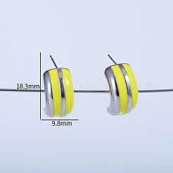 C-shaped Brass Stud Earrings&nbsp;ET2611