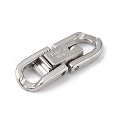Non-Tarnish 304 Stainless Steel Fold Over Clasps&nbsp;STAS-G307-11B-P