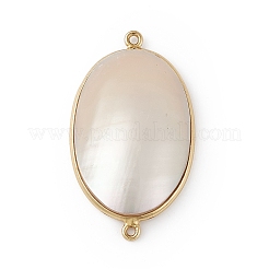 Natural Shell Connector Charms&nbsp;SSHEL-G028-01B-G