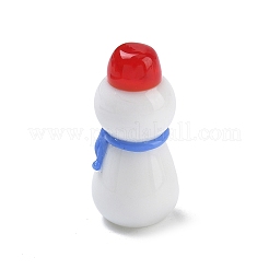 Handmade Lampwork Sonwman Display Decorations&nbsp;LAMP-F043-12