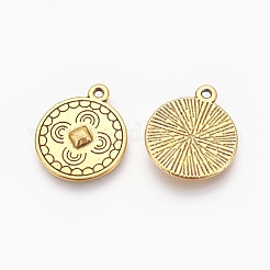 Tibetan Style Alloy Pendants&nbsp;TIBEP-EA446Y-AG-LF