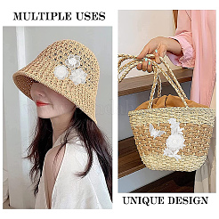 14Pcs 7 Style Lace Embroidery Sewing Fiber Ornaments&nbsp;DIY-GF0006-18