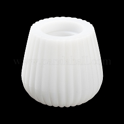 DIY Striped Round Candle Cup with Lid Silicone Molds&nbsp;DIY-G094-06B