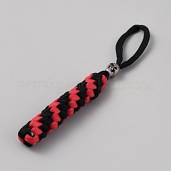 Polypropylene Braided Corn Knot Pendant Decorations&nbsp;KEYC-WH0021-53A