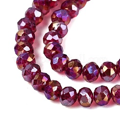 Baking Electroplate Glass Beads Strands&nbsp;DGLA-TAC0003-2mm-02