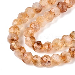 Heated Natural Citrine Beads Strands&nbsp;G-Q608-26A-01