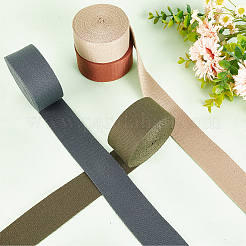 5 Rolls 5 Colors Flat Polycotton Ribbon&nbsp;OCOR-WR0001-20