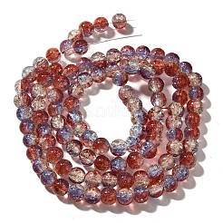 Crackle Glass Beads Strands&nbsp;X-CCG-C002-8mm-11