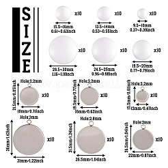 DIY Blank Dome 304 Stainless Steel Pendant Making Kits&nbsp;DIY-TA0011-82