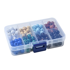 160Pcs 8 Styles Natural Wood Beads&nbsp;WOOD-FS0001-18