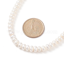 Natural Pearl Beaded Necklace with Brass Clasp for Women&nbsp;NJEW-JN04059