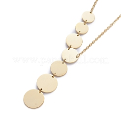 304 Stainless Steel Pendant Necklaces&nbsp;NJEW-L146-43G
