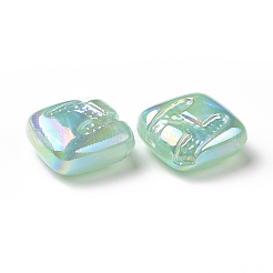 Rainbow Iridescent Plating Acrylic Beads&nbsp;LS-OACR-A010-06B