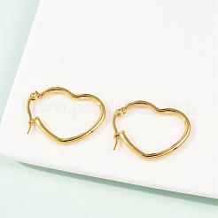 201 Stainless Steel Hoop Earrings&nbsp;EJEW-I245-27F