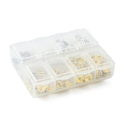 240Pcs 8 Styles Iron & Brass Rhinestone Spacer Beads&nbsp;FIND-FS0001-34