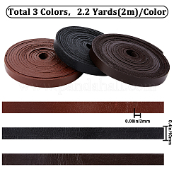 6M 3 Colors Flat Cowhide Cord&nbsp;WL-GF0001-20