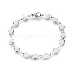 Tarnish Resistant 304 Stainless Steel Link Chain Bracelets&nbsp;BJEW-P239-18