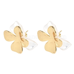 304 Stainless Steel Resin Stud Earrings&nbsp;SA-CBAF6AD-18G-C