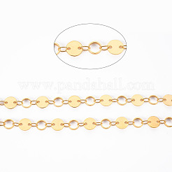 Handmade Brass Flat Sequin Chains&nbsp;CHC-S012-103