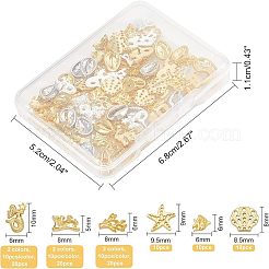 100Pcs 3 Colors Ocean Style Alloy Cabochons&nbsp;MRMJ-OC0002-30
