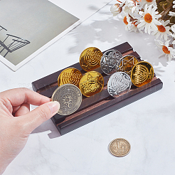 4-Slot Wood Display Holder for Commemorative Coin&nbsp;ODIS-WH0038-91