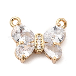 Brass Micro Pave Cubic Zirconia Pendants&nbsp;KK-K274-15G