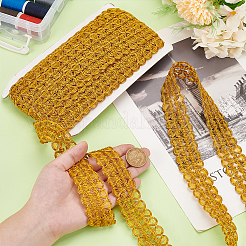 13 Yards Polyester Braided Metallic Lace Trim&nbsp;DIY-WH0632-44